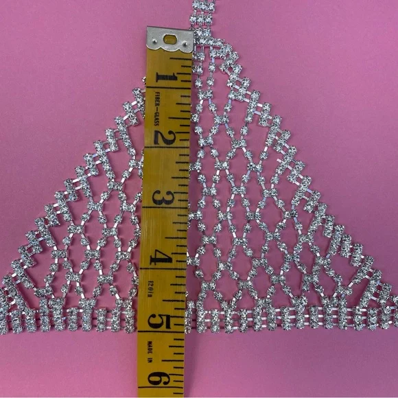 NWT Natasha Couture Rhinestone Bralette Adjustable Size - Picture 8 of 14